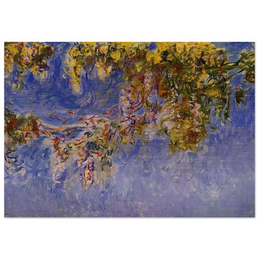 Wisteria - claude monet Brushed Aluminum Print - 70x100 cm / 28x40 inches | claude monet Aluminum Print | claude monet Prints