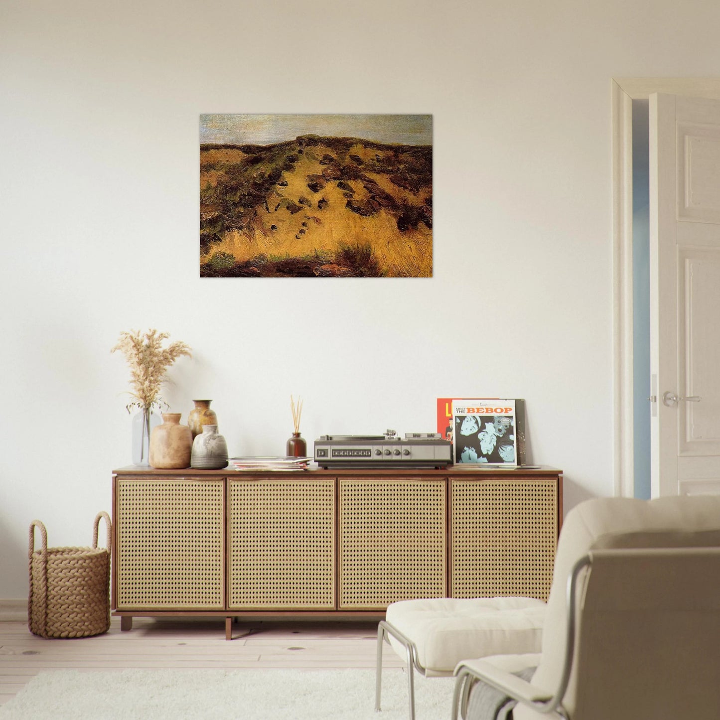 Dunes - Vincent van Gogh Brushed Aluminum Print - 70x100 cm / 28x40 inches | Vincent van Gogh Aluminum Print | Vincent van Gogh Prints