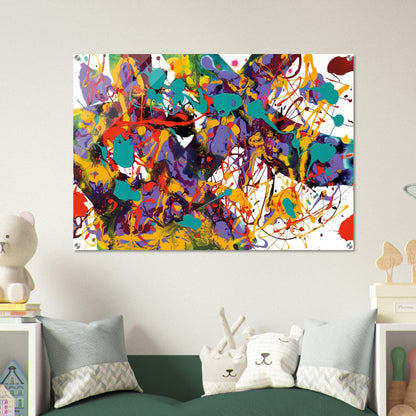 Untitled  SFP94-35  SFF 1711  - Sam Francis Acrylic Print - 70x100 cm / 28x40″ inches | Sam Francis Wall Art | Sam Francis Prints