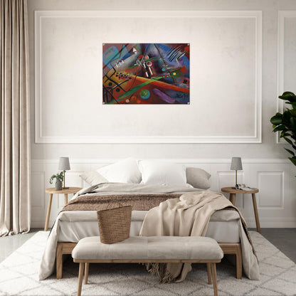 CON ROSO 1918 - Rudolf Bauer Acrylic Print - 70x100 cm / 28x40″ inches