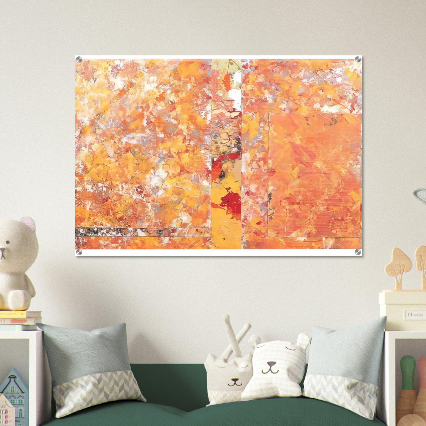 Toward a Red - Sam Gilliam Acrylic Print - 70x100 cm / 28x40″ inches | Sam Gilliam Wall Art | Sam Gilliam Prints