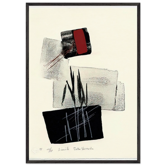 Simile - 1997 - Toko Shinoda 70x100 cm / 28x40 inches Framed Art Print – Black Wooden Frame