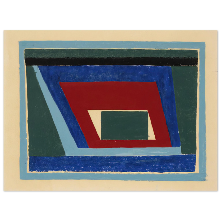 Josef Albers - UNTITLED ABSTRACTION MANTIC 1940  75x100 cm / 30x40inches Fine Art Poster