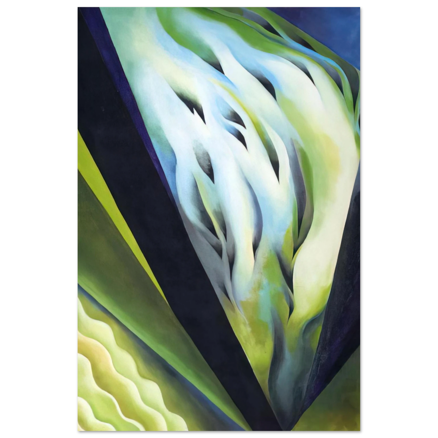 Georgia O'Keeffe - Blue and Green Music Fine Art Poster