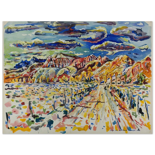 Ivan Albright - RANCH WYOMING 1946  75x100 cm / 30x40inches Fine Art Poster