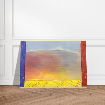 Winds Of Samoa - 1988 - Ronnie Landfield Brushed Aluminum Print - 70x100 cm / 28x40 inches | Ronnie Landfield Aluminum Print | Ronnie Landfield Prints