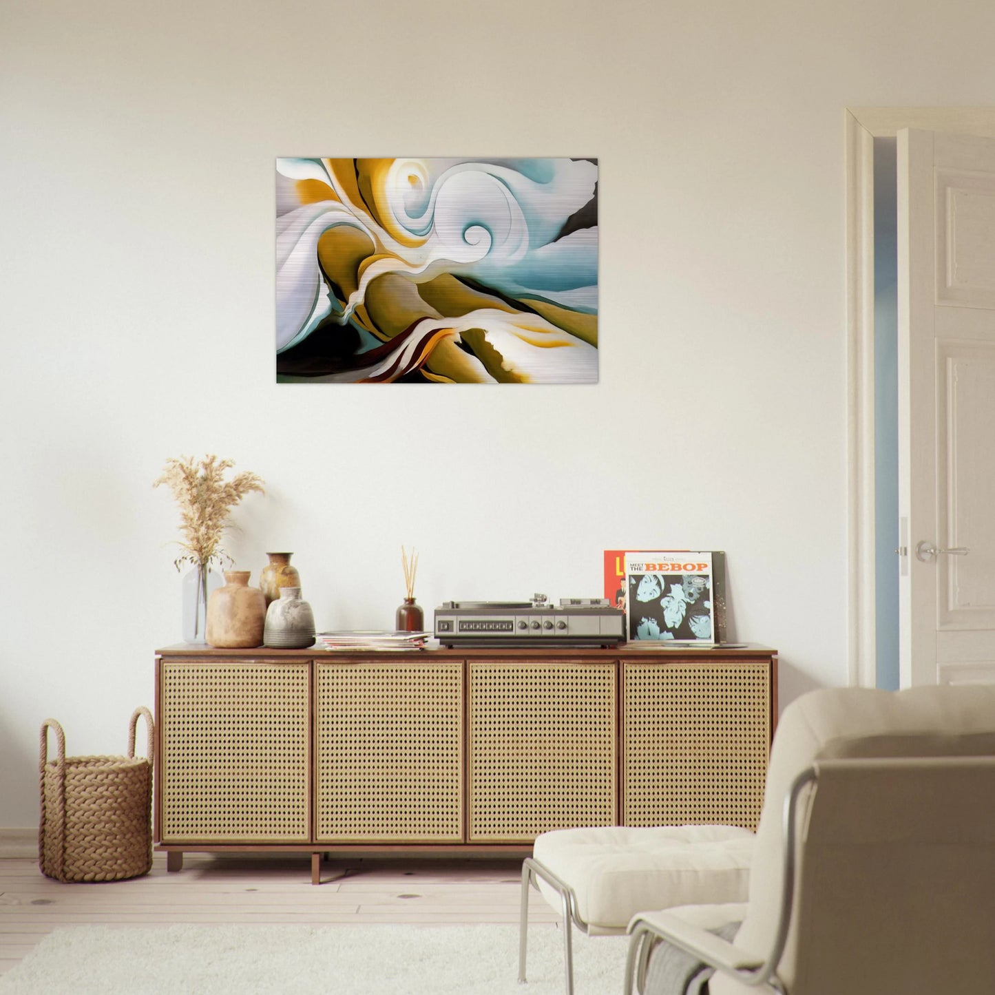 Nature Forms Gasp - Georgia O'Keeffe Brushed Aluminum Print - 70x100 cm / 28x40 inches | Georgia O'Keeffe Aluminum Print | Georgia O'Keeffe Prints