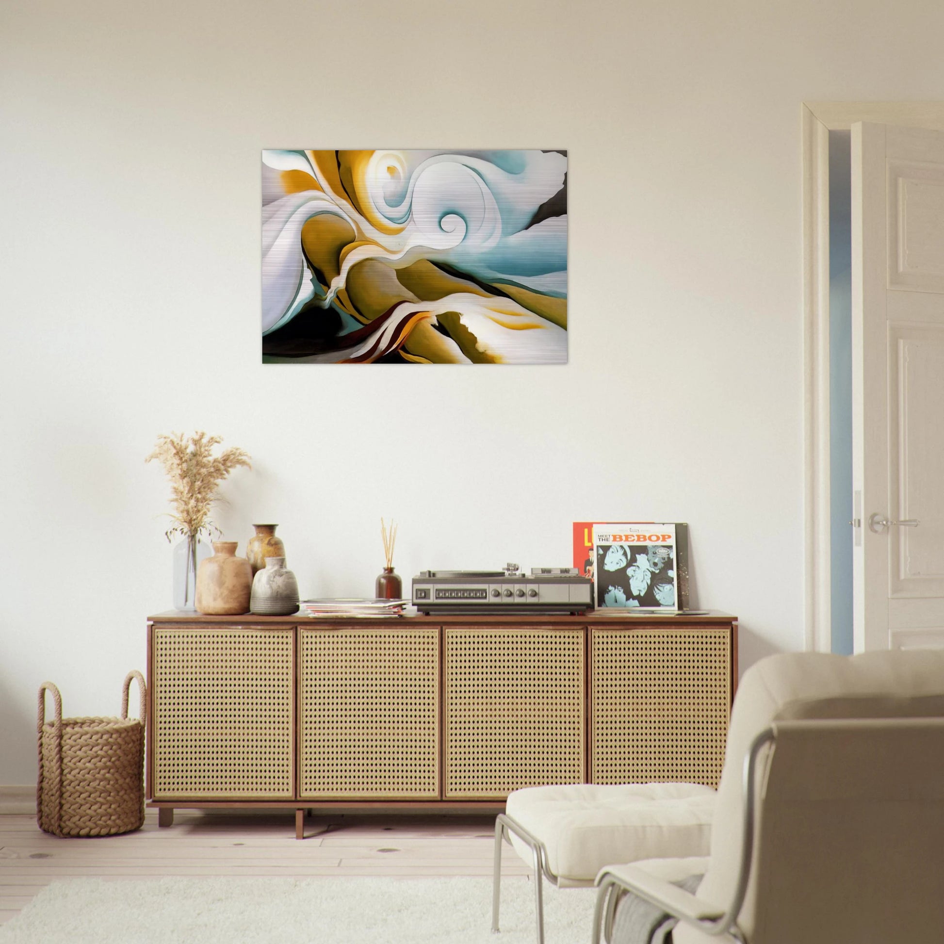 Nature Forms Gasp - Georgia O'Keeffe Brushed Aluminum Print - 70x100 cm / 28x40 inches | Georgia O'Keeffe Aluminum Print | Georgia O'Keeffe Prints