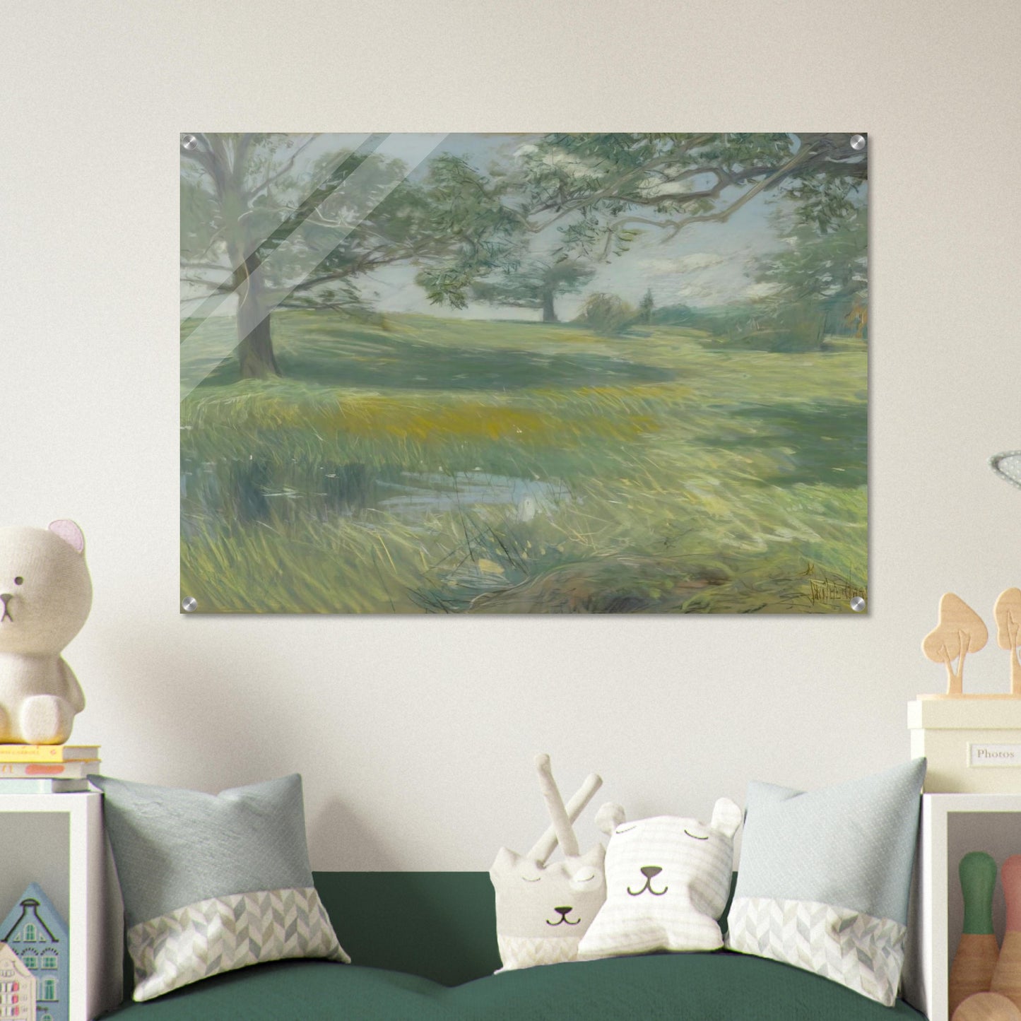 Meadows - Childe Hassam Acrylic Print - 70x100 cm / 28x40″ inches | Childe Hassam Wall Art | Childe Hassam Prints