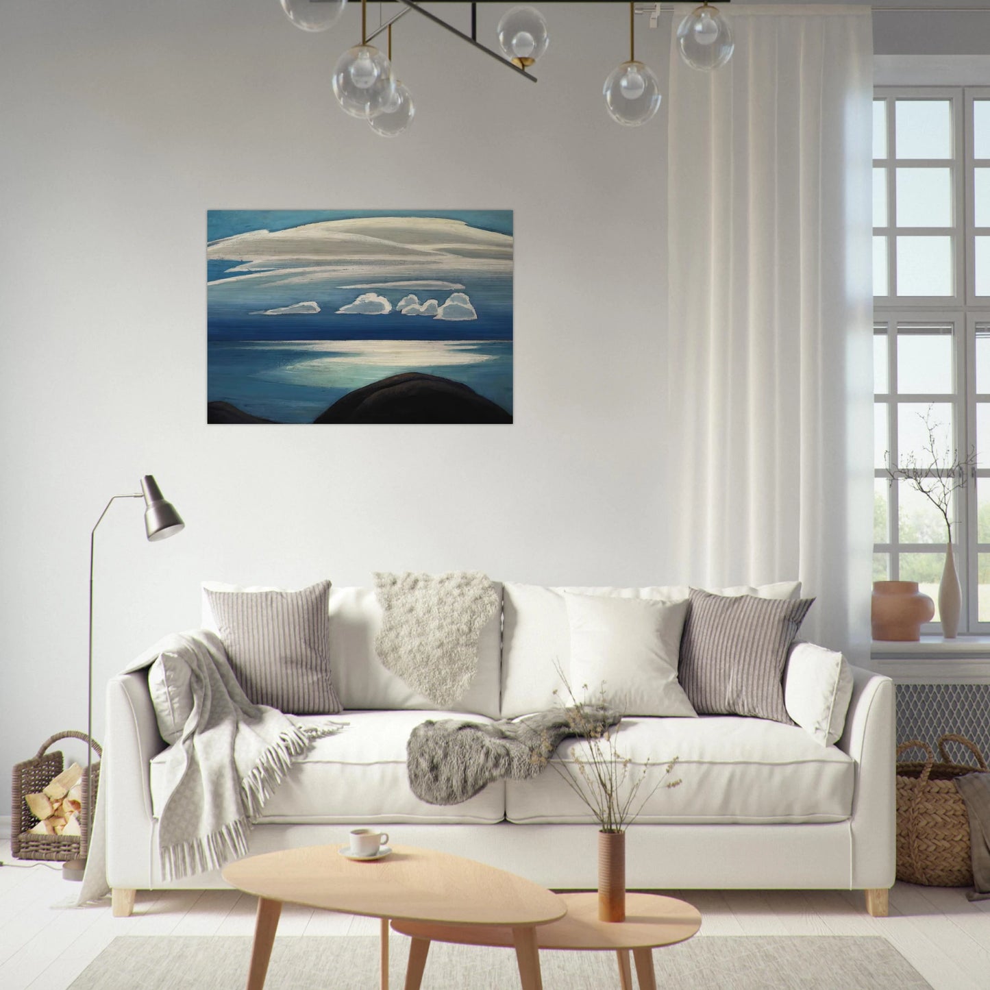 Lake Superior - 1928 - Lawren Harris Brushed Aluminum Print - 70x100 cm / 28x40 inches | Lawren Harris Aluminum Print | Lawren Harris Prints