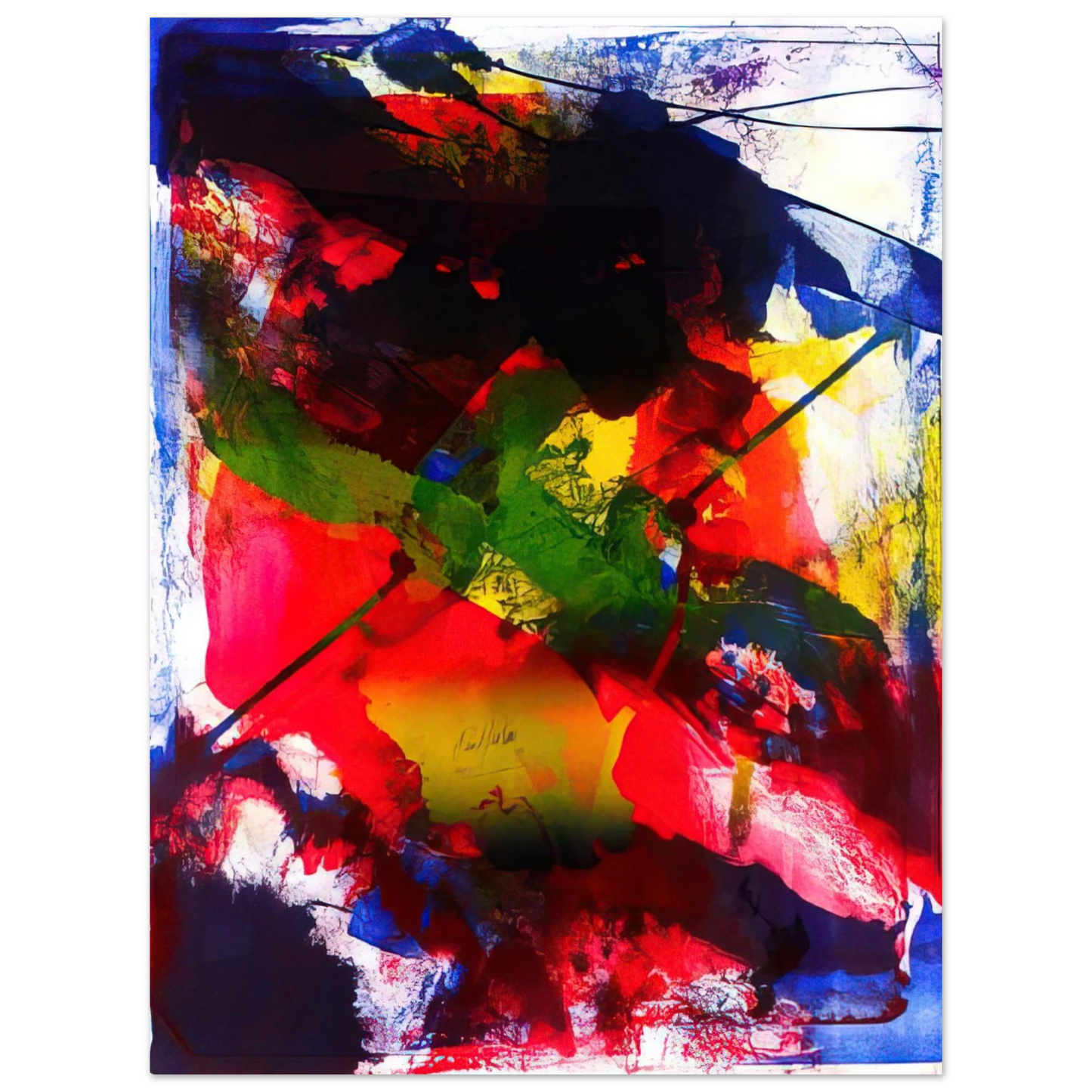 Paul Jenkins - Amadeus  75x100 cm / 30x40inches Fine Art Poster