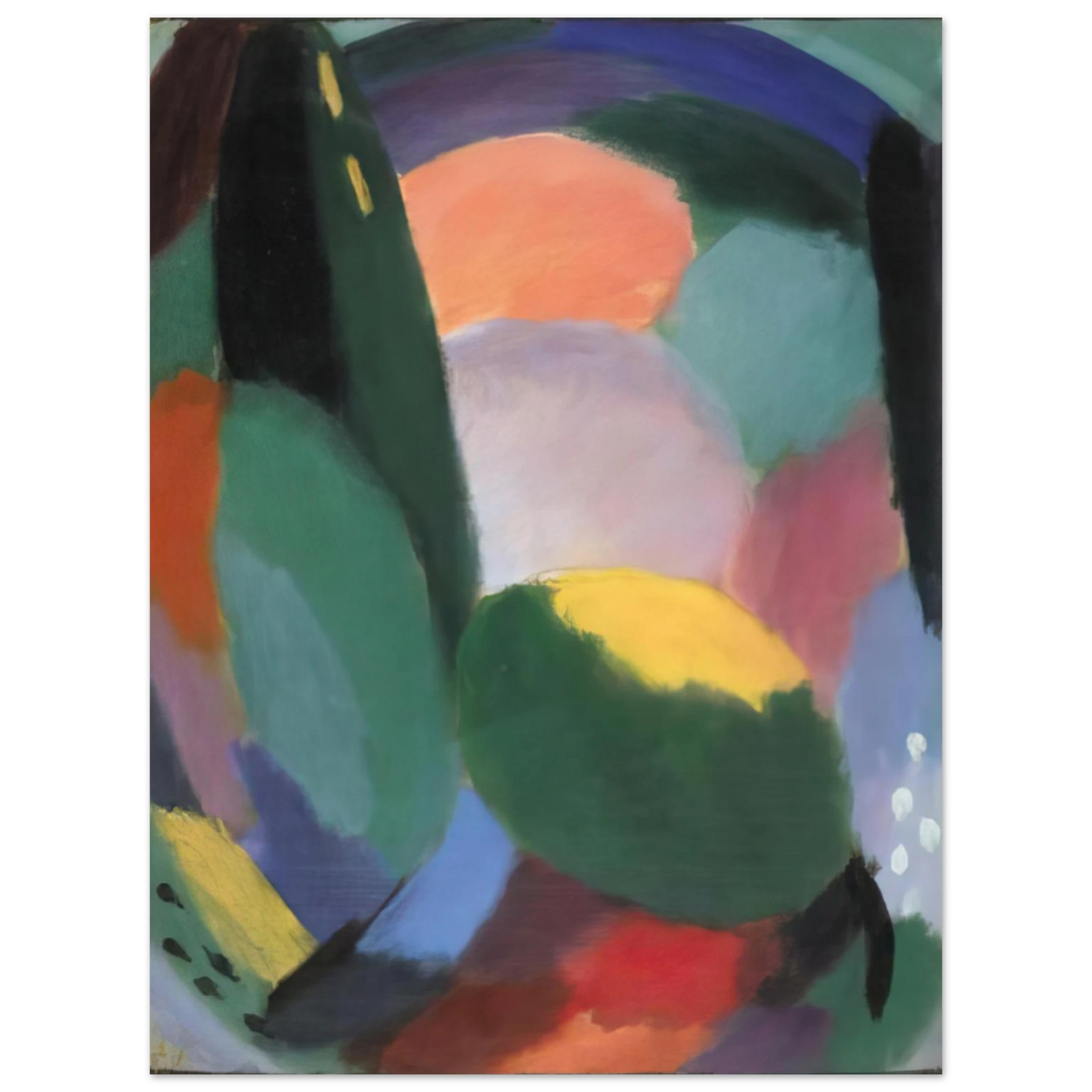 Alexej von Jawlensky - VARIATION GLORREICHER ABEND SOMMERSEGEN II 1917  75x100 cm / 30x40inches Fine Art Poster