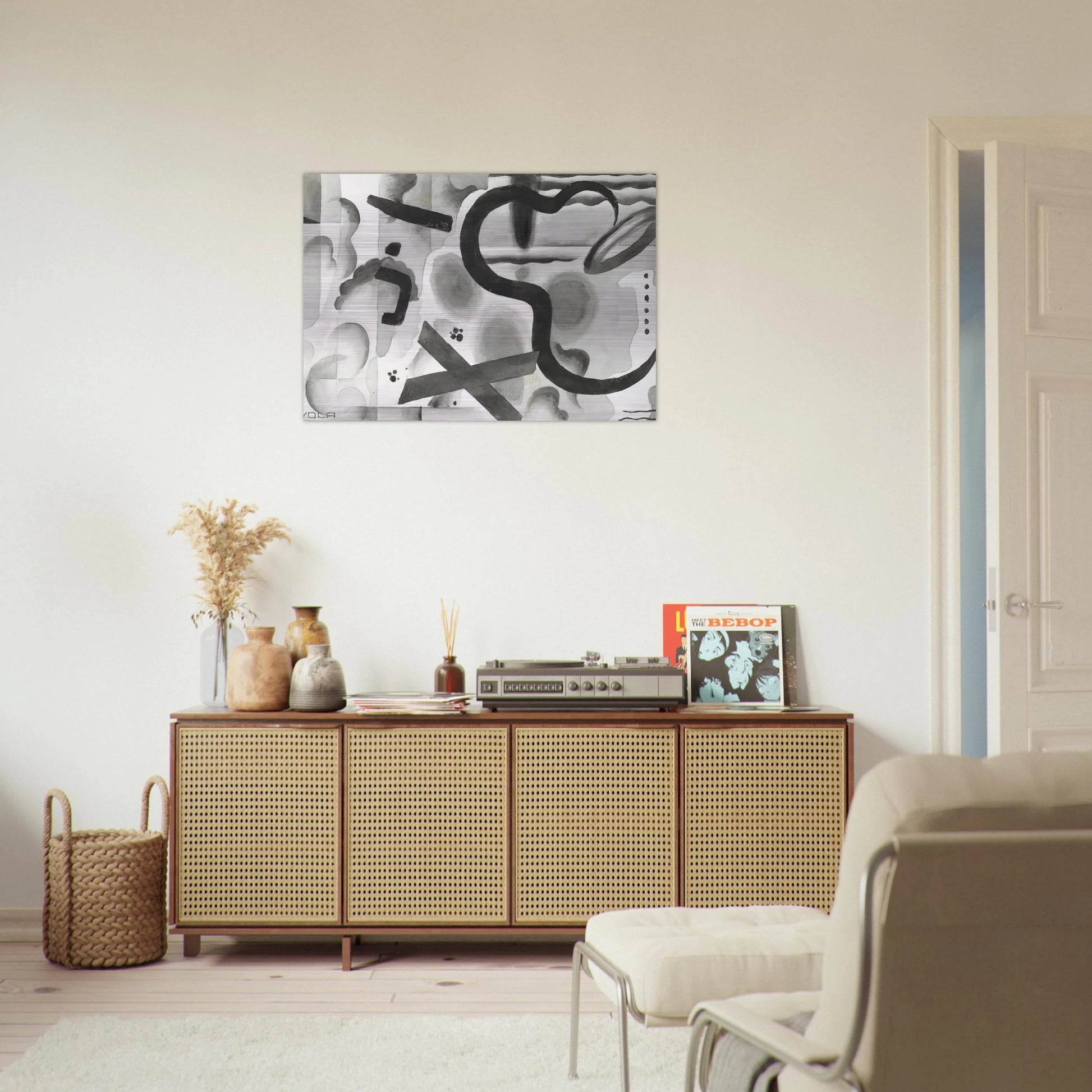 Untitled - Dada - Julius Evola Brushed Aluminum Print - 70x100 cm / 28x40 inches | Julius Evola Aluminum Print | Julius Evola Prints
