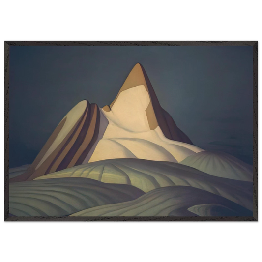 Isolation Peak Rocky Mountains - 1930 - Lawren Harris 70x100 cm / 28x40 inches Framed Art Print – Black Wooden Frame