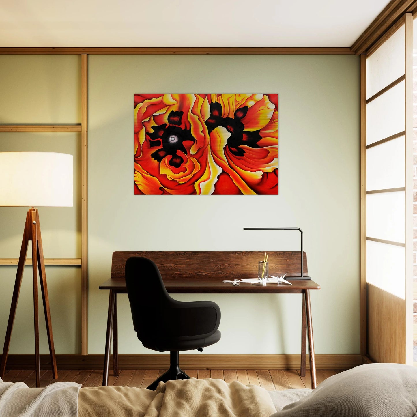 Oriental Poppies II - Georgia O'Keeffe Brushed Aluminum Print - 70x100 cm / 28x40 inches | Georgia O'Keeffe Aluminum Print | Georgia O'Keeffe Prints