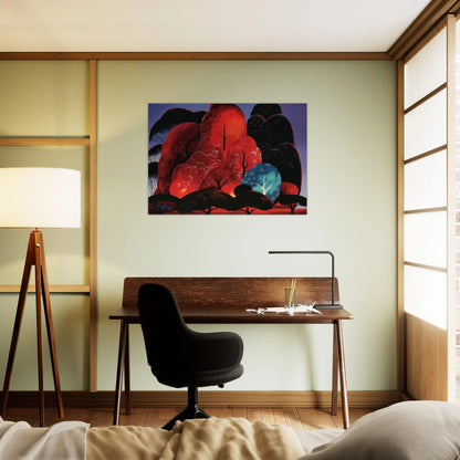 Blazing Glory - Eyvind Earle Brushed Aluminum Print - 70x100 cm / 28x40 inches | Eyvind Earle Aluminum Print | Eyvind Earle Prints