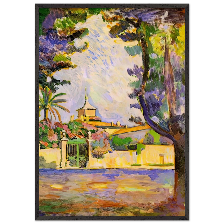 PLACE DES LICES ST TROPEZ 1904 - Henri Matisse 70x100 cm / 28x40 inches Framed Art Print – Black Wooden Frame