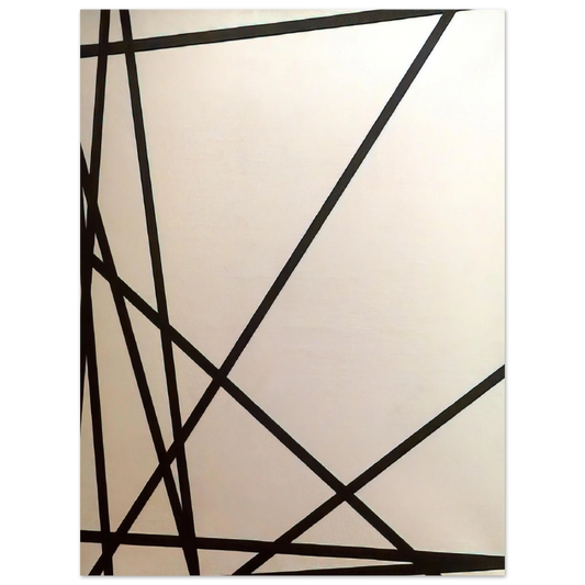 Francois Morellet - 10 lignes au hasard - 1975  75x100 cm / 30x40inches Fine Art Poster