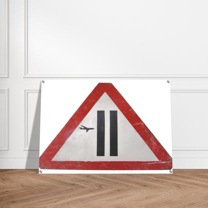 WARNING SIGN 2006 - Banksy Acrylic Print - 70x100 cm / 28x40″ inches