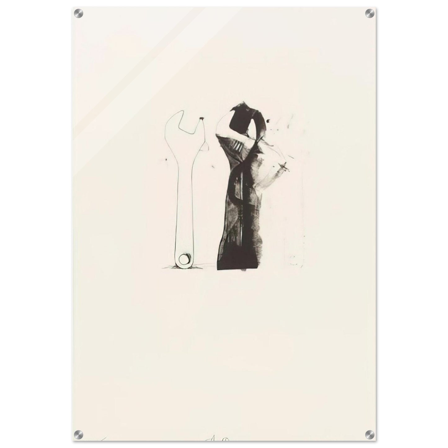 UNTITLED FROM TEN WINTER TOOLS 1973 5 - Jim Dine Acrylic Print - 70x100 cm / 28x40″ inches
