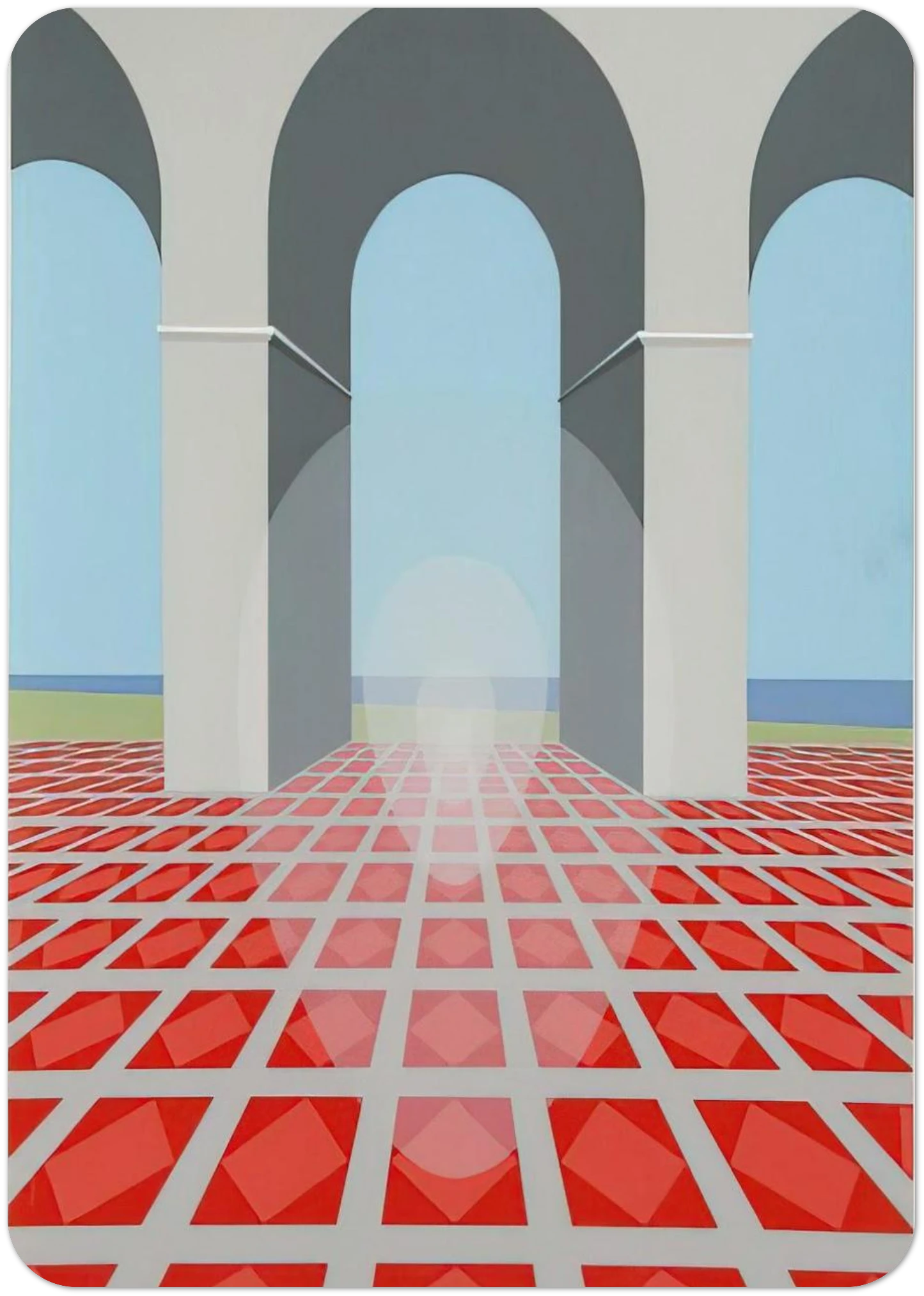 Arches - 1979 By Clarence Holbrook Carter Pack of 10 Post Cards | Clarence Holbrook Carter Post Cards | A6 (10.5 x 14.8 cm) - 4.1 x 5.8 inches