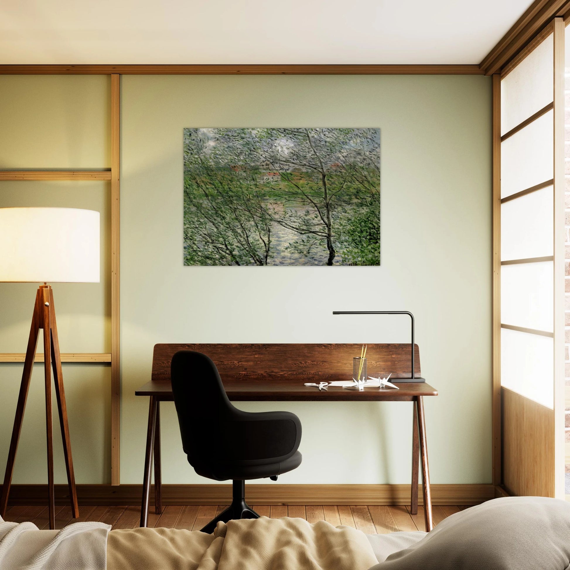 The Isle Grande-Jatte on the Siene - claude monet Brushed Aluminum Print - 70x100 cm / 28x40 inches | claude monet Aluminum Print | claude monet Prints