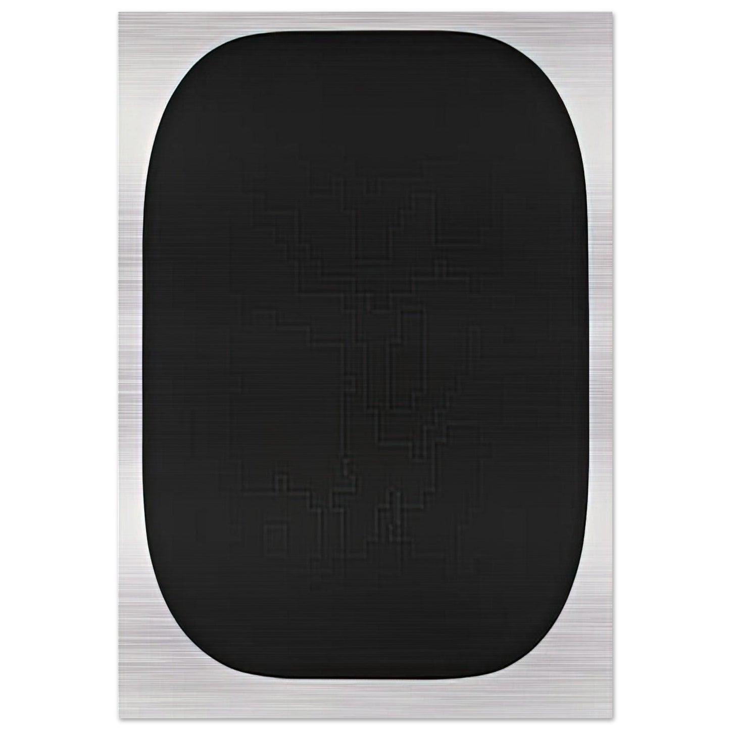 Black Variation IV, from Second Curve series - Ellsworth Kelly Brushed Aluminum Print - 70x100 cm / 28x40 inches | Ellsworth Kelly Aluminum Print | Ellsworth Kelly Prints