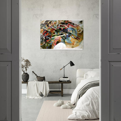 PICTURE WITH A WHITE BORDER 1913 - Wassily Kandinsky Acrylic Print - 70x100 cm / 28x40″ inches