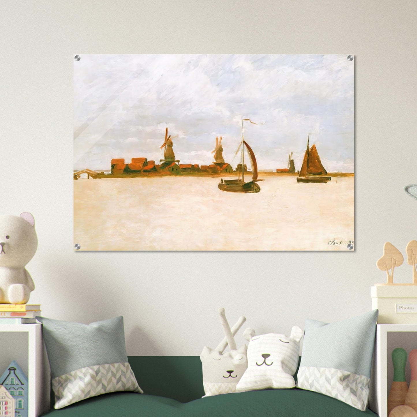 The Voorzaan - claude monet Acrylic Print - 70x100 cm / 28x40″ inches | claude monet Wall Art | claude monet Prints