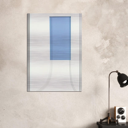 Relief with Blue - Ellsworth Kelly Brushed Aluminum Print - 70x100 cm / 28x40 inches | Ellsworth Kelly Aluminum Print | Ellsworth Kelly Prints