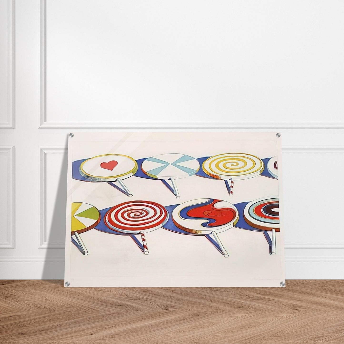 Big Suckers - 1971 - Wayne Thiebaud Acrylic Print - 70x100 cm / 28x40″ inches | Wayne Thiebaud Wall Art | Wayne Thiebaud Prints