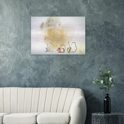 River Rocks and Smoke, #1, 41190 - 1990 - John Cage Brushed Aluminum Print - 70x100 cm / 28x40 inches | John Cage Aluminum Print | John Cage Prints
