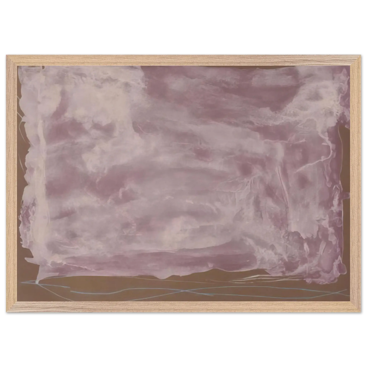 Helen Frankenthaler - Soho Dreams - 1987 Wall art - 50x70 cm / 20x28 Inches - Premium Wooden Framed Poster With Fine Art Paper - White frame