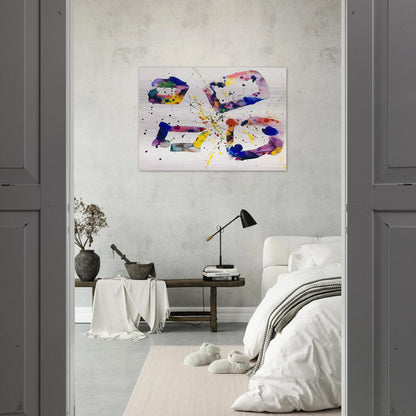 Untitled  SF74-189  - Sam Francis Brushed Aluminum Print - 70x100 cm / 28x40 inches | Sam Francis Aluminum Print | Sam Francis Prints