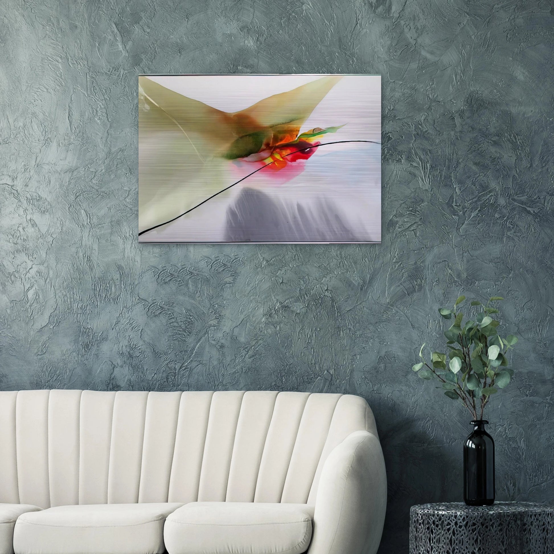 Phenomena Sung Mantle - Paul Jenkins Brushed Aluminum Print - 70x100 cm / 28x40 inches | Paul Jenkins Aluminum Print | Paul Jenkins Prints
