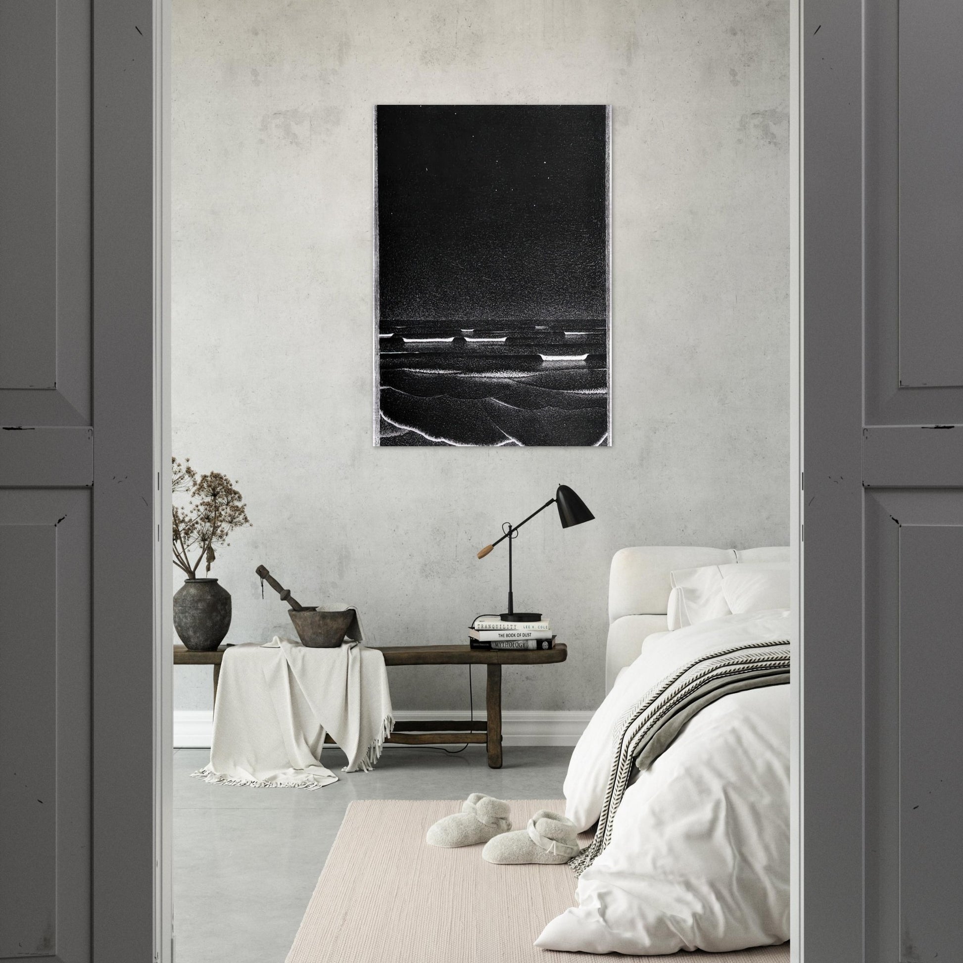 FLUORESCENT SEA - MC Escher Brushed Aluminum Print - 70x100 cm / 28x40 inches | MC Escher Aluminum Print | MC Escher Prints | Maurits Cornelis Escher Prints