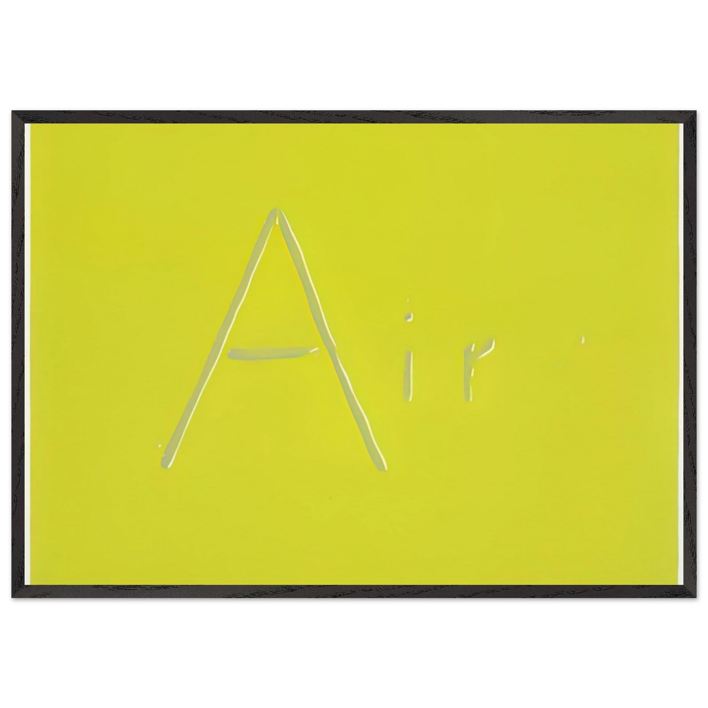 AIR 1969 - Edward Ruscha 70x100 cm / 28x40 inches Framed Art Print – Black Wooden Frame