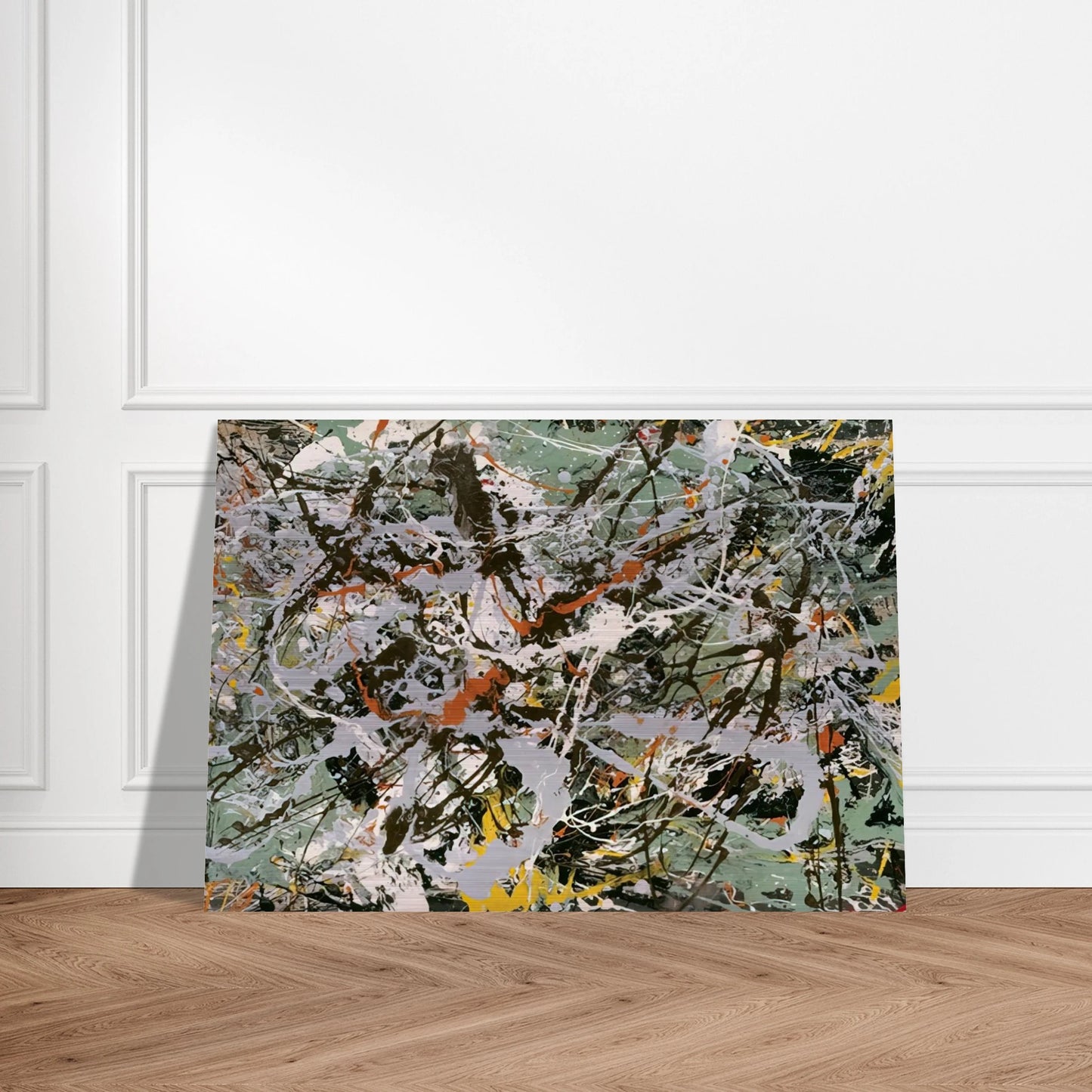 UNTITLED GREEN SILVER 1949 - Jackson Pollock Brushed Aluminum Print - 70x100 cm / 28x40 inches | Jackson Pollock Aluminum Print | Jackson Pollock Prints