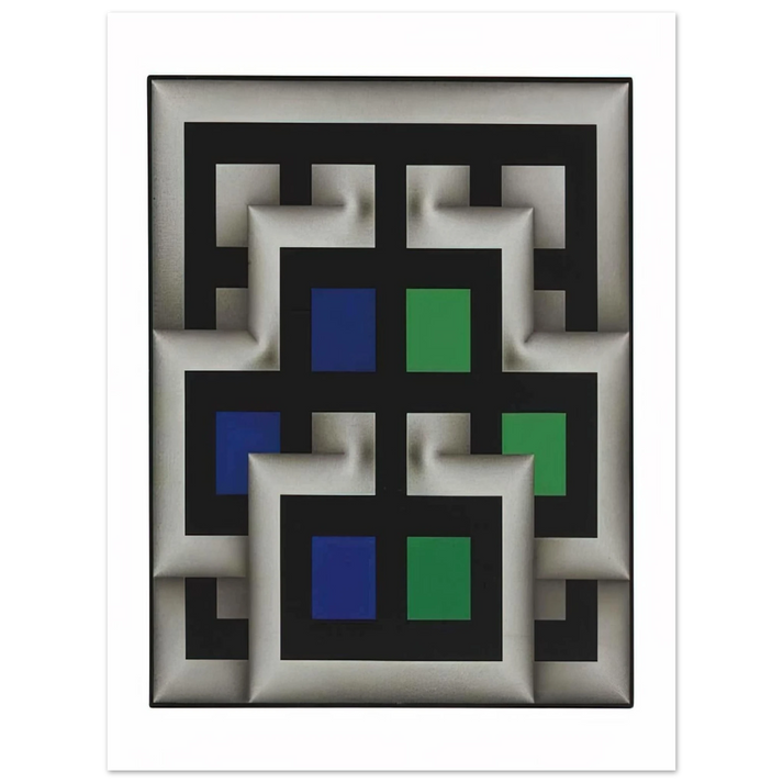 Omar Rayo - Sararas XX - 1981  75x100 cm / 30x40inches Fine Art Poster