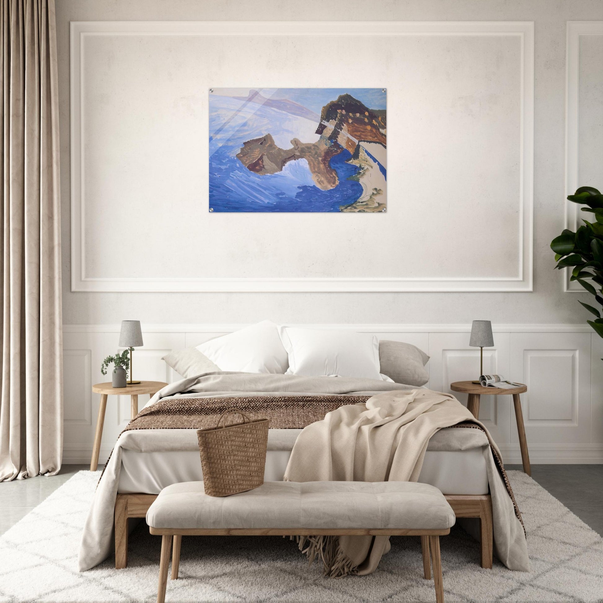 Meeting on the Island - Benedetta Cappa Acrylic Print - 70x100 cm / 28x40″ inches