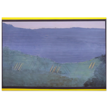 Cheat River - 1968 - Ronnie Landfield Brushed Aluminum Print - 70x100 cm / 28x40 inches | Ronnie Landfield Aluminum Print | Ronnie Landfield Prints