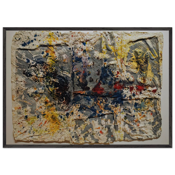 Elegy 2 - Sam Gilliam 70x100 cm / 28x40 inches Framed Art Print – Black Wooden Frame