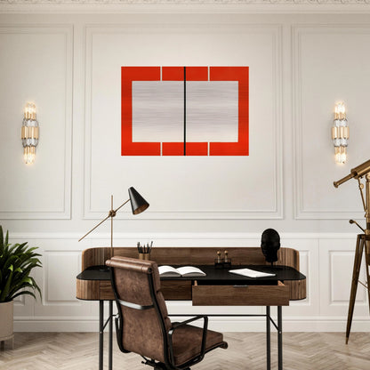 Untitled S. # 199 - 1990 - Donald Judd Brushed Aluminum Print - 70x100 cm / 28x40 inches | Donald Judd Aluminum Print | Donald Judd Prints