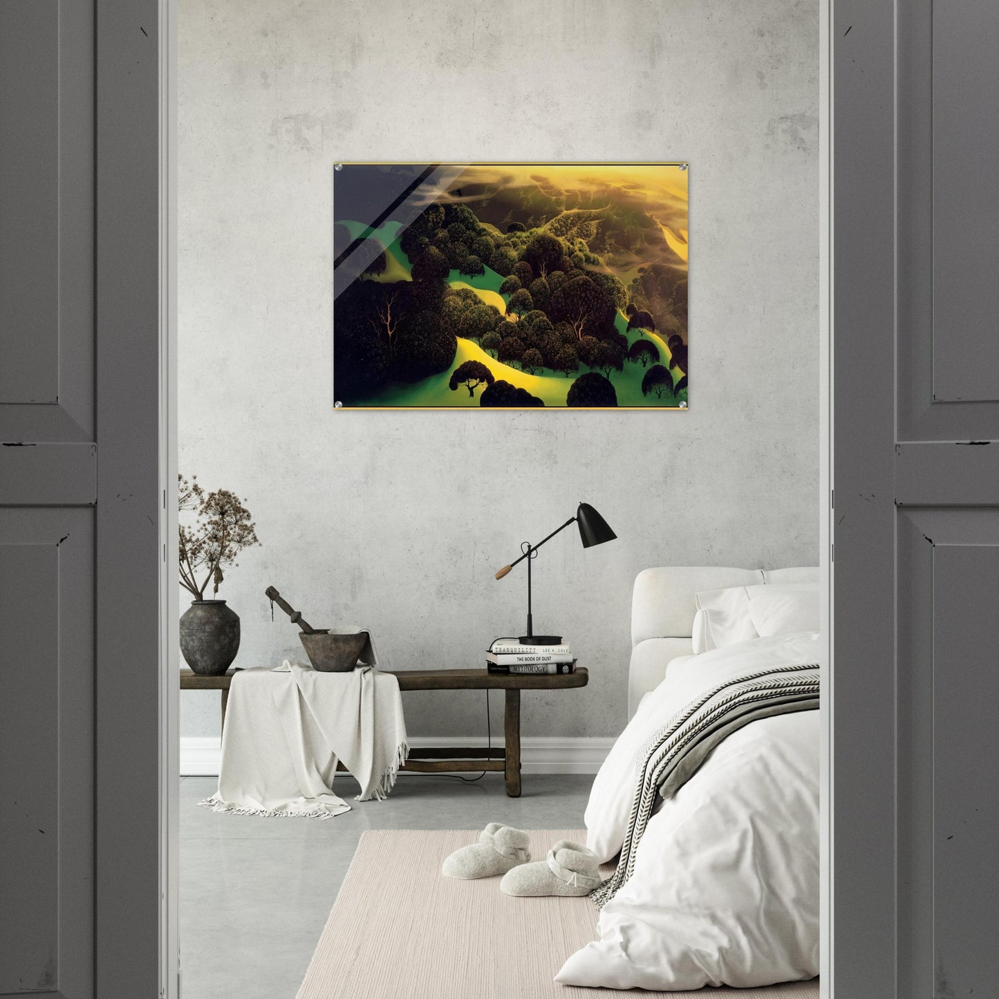 Deep Wilderness - Eyvind Earle Acrylic Print - 70x100 cm / 28x40″ inches