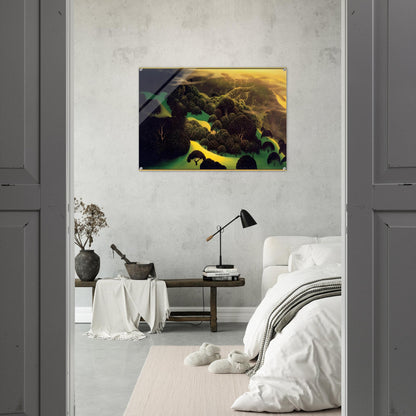 Deep Wilderness - Eyvind Earle Acrylic Print - 70x100 cm / 28x40″ inches