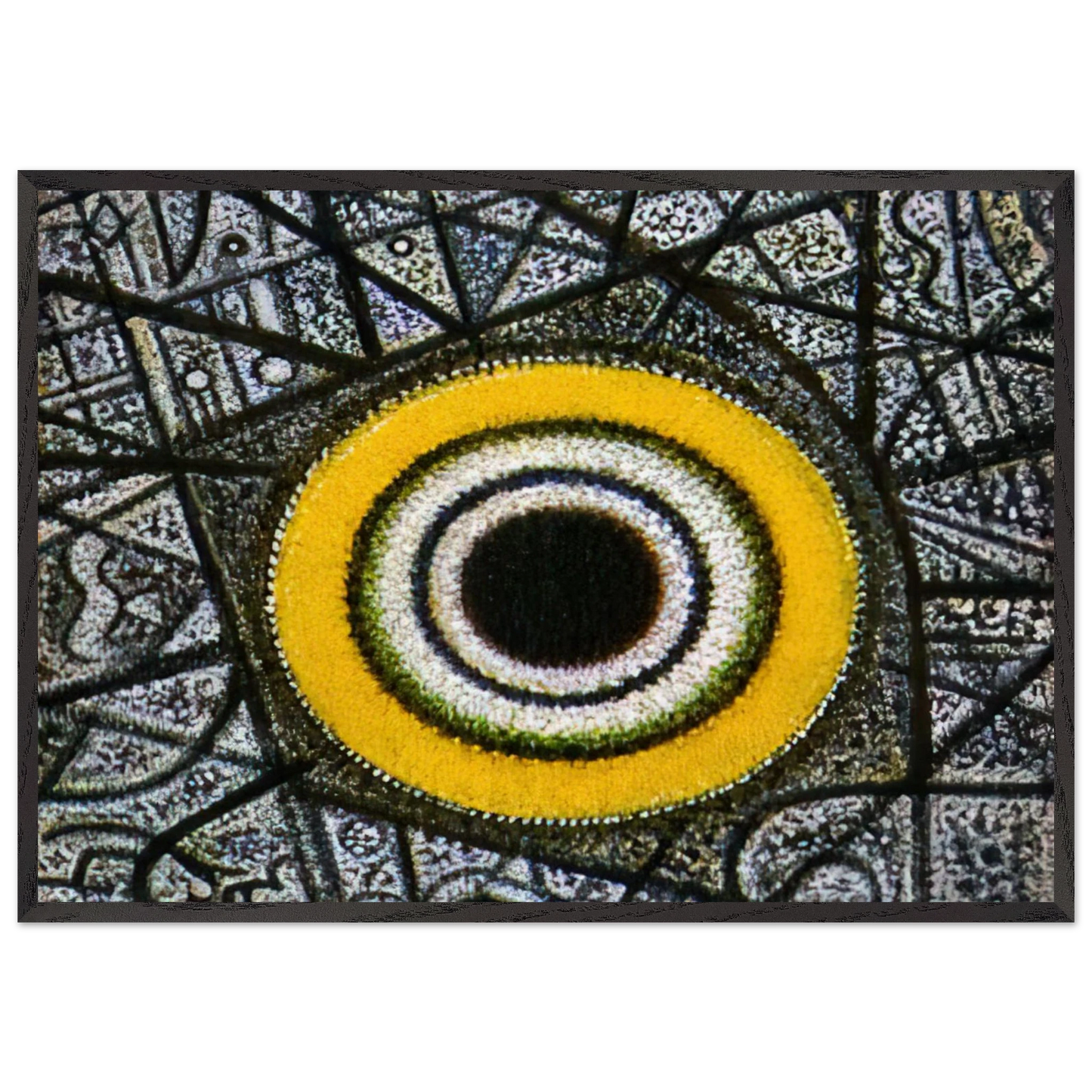 Now a Turning Orb - Abstract Expressionism - Richard Pousette-Dart 70x100 cm / 28x40 inches Framed Art Print – Black Wooden Frame