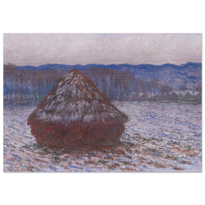 Stack of Wheat - claude monet Brushed Aluminum Print - 70x100 cm / 28x40 inches | claude monet Aluminum Print | claude monet Prints