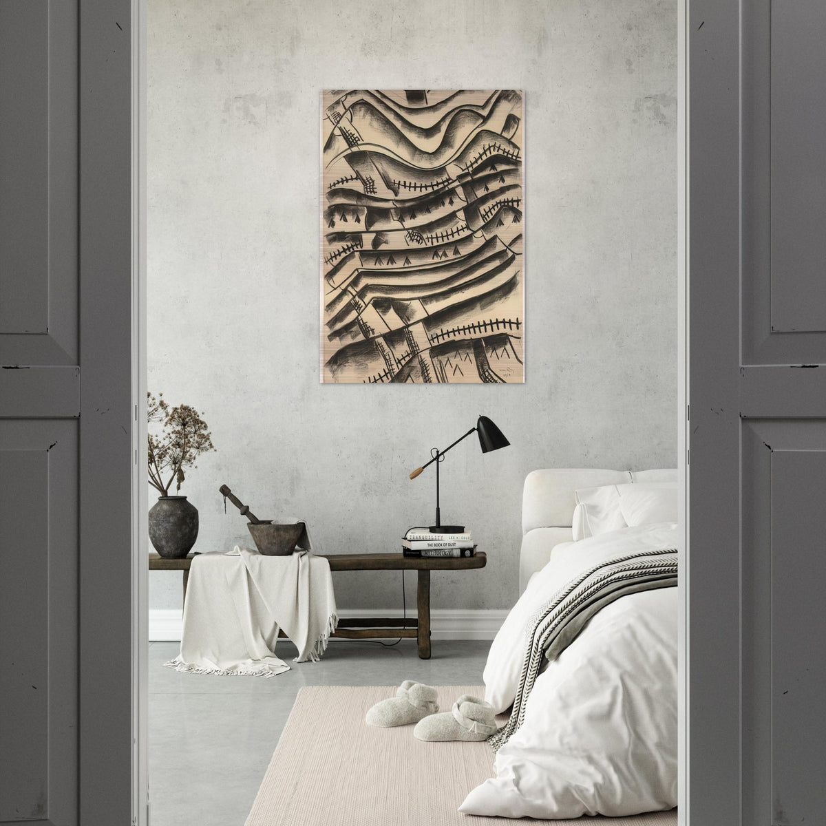 RIDGEFIELD LANDSCAPE - Man Ray Brushed Aluminum Print - 70x100 cm / 28x40 inches | Man Ray Aluminum Print | Man Ray Prints