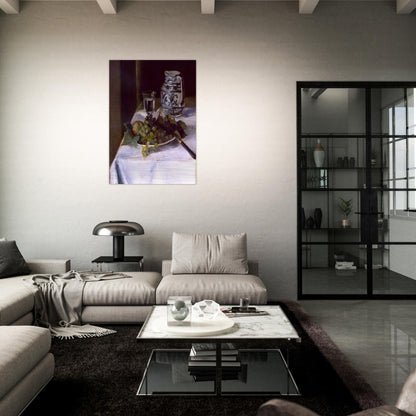 STILL LIFE WITH GRAPES 1896 - Henri Matisse Brushed Aluminum Print - 70x100 cm / 28x40 inches | Henri Matisse Aluminum Print | Henri Matisse Prints