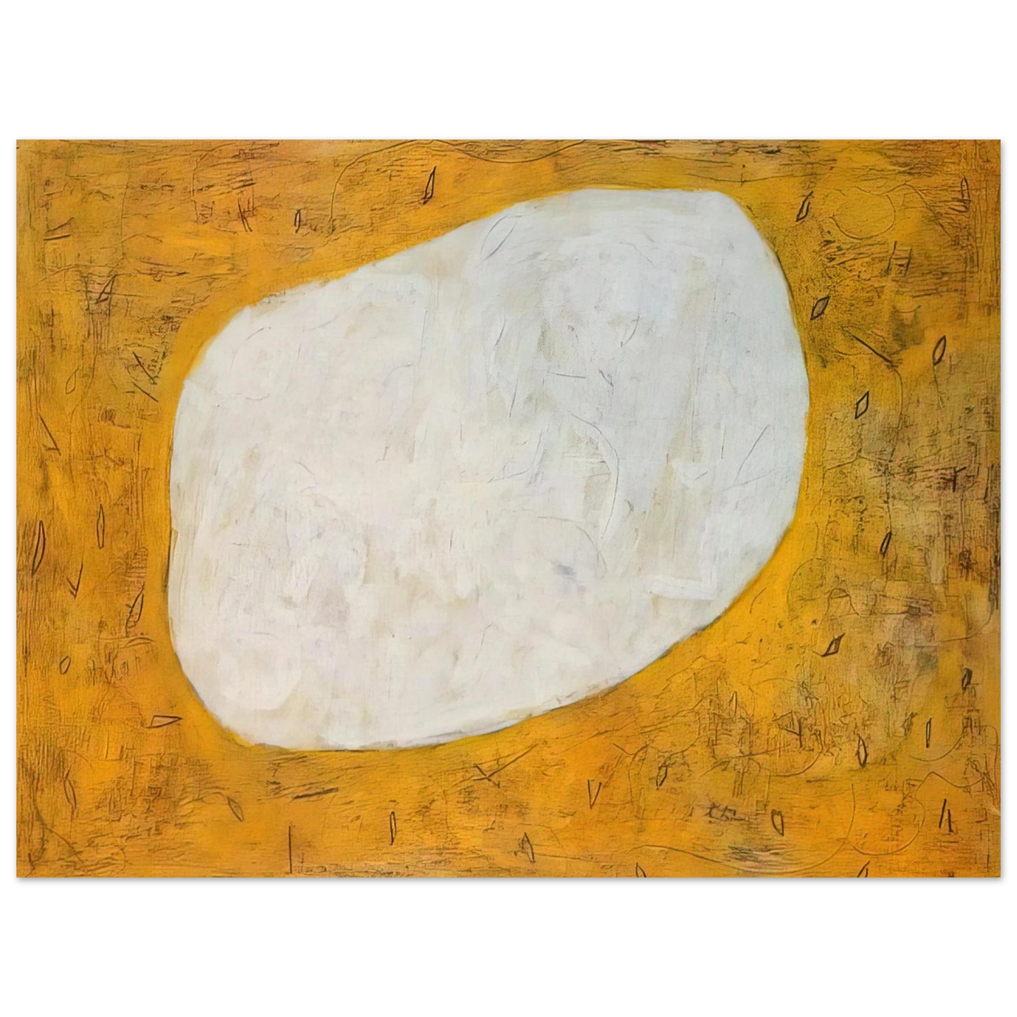 Gene Davis - Homage to Dubuffet I - 1952  75x100 cm / 30x40inches Fine Art Poster